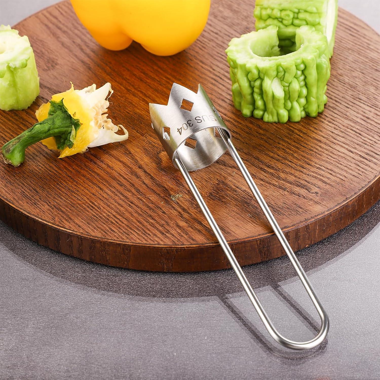 Extractor de semillas de pimiento acero inoxidable 16cm 2024