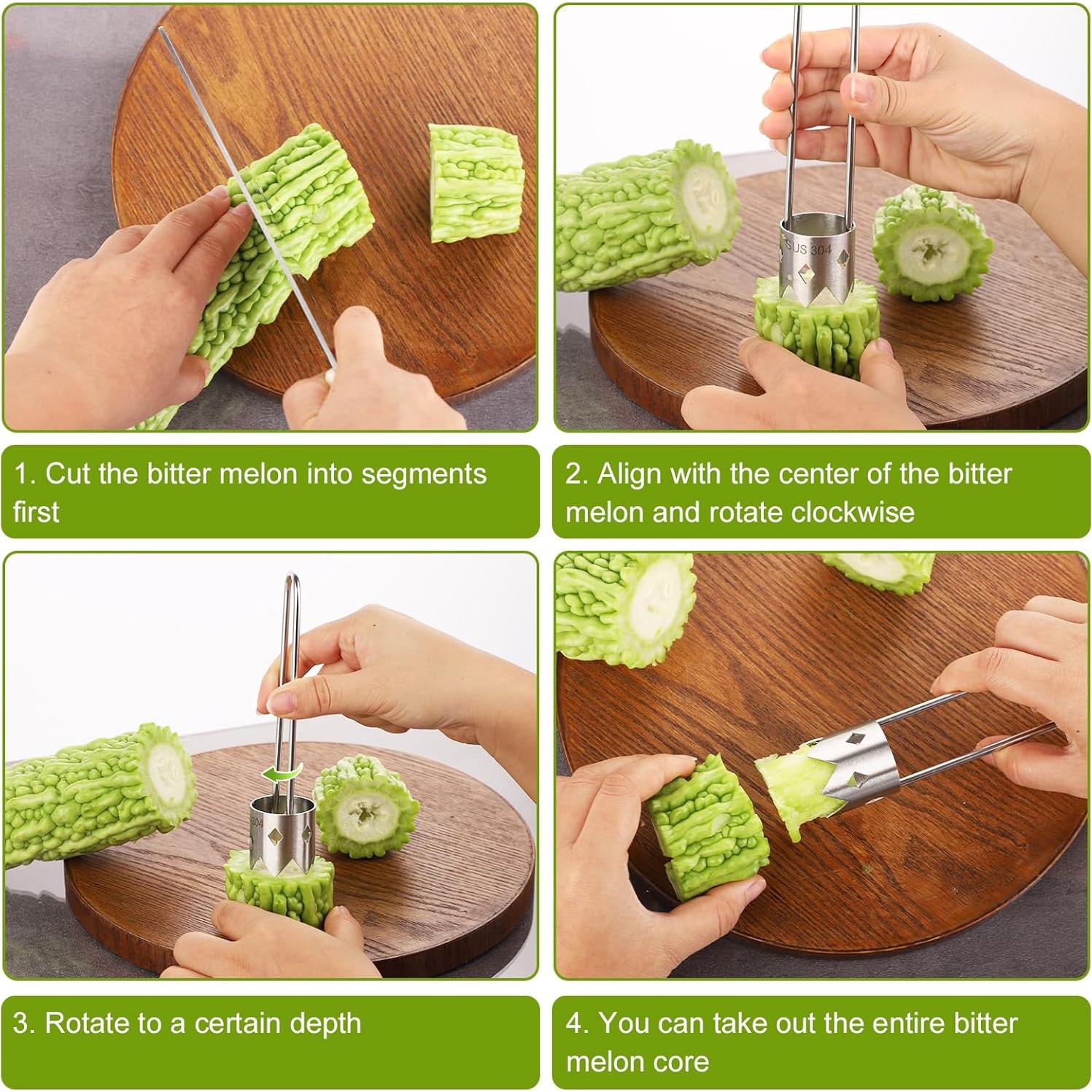 Extractor de semillas de pimiento acero inoxidable 16cm 2024