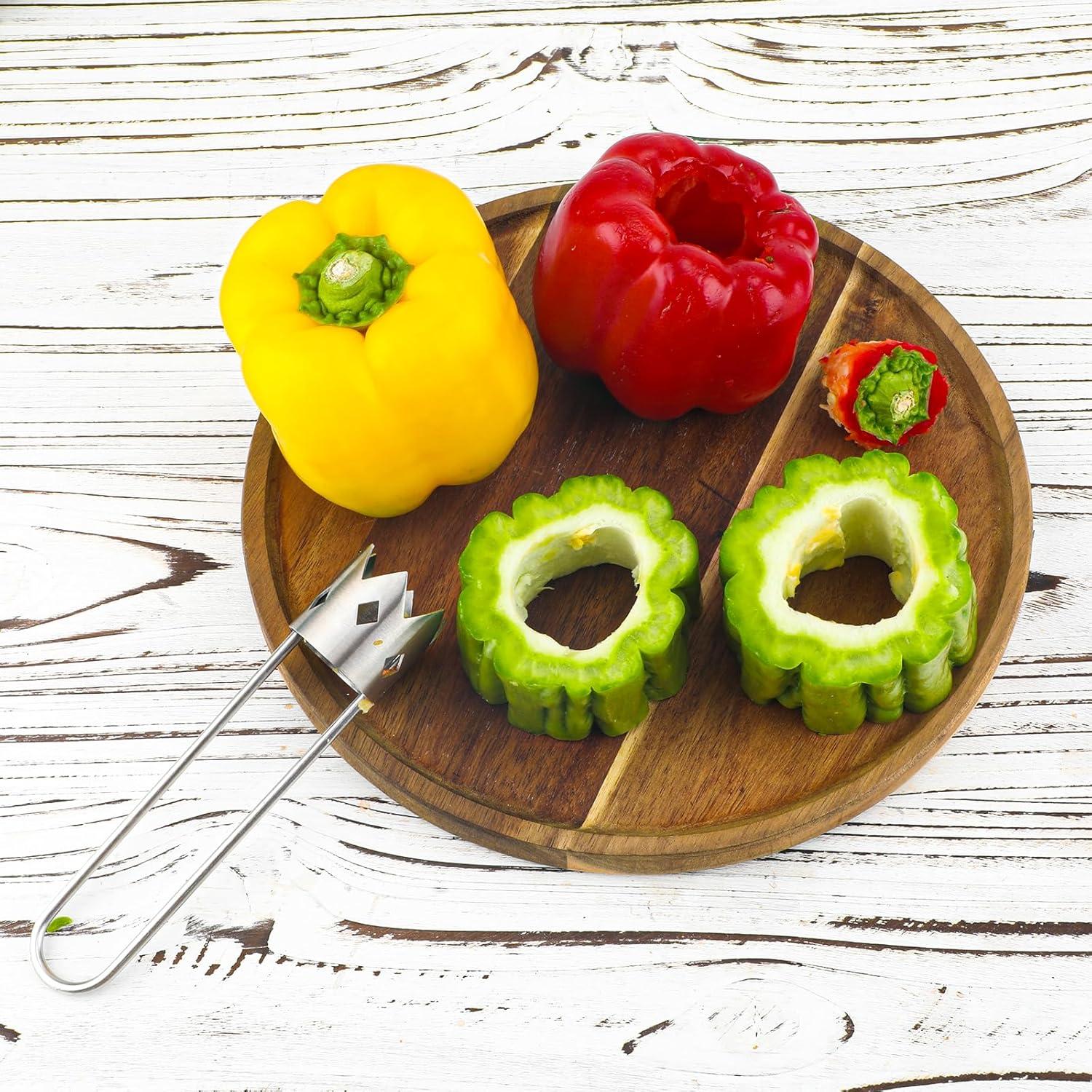 Extractor de semillas de pimiento acero inoxidable 16cm 2024