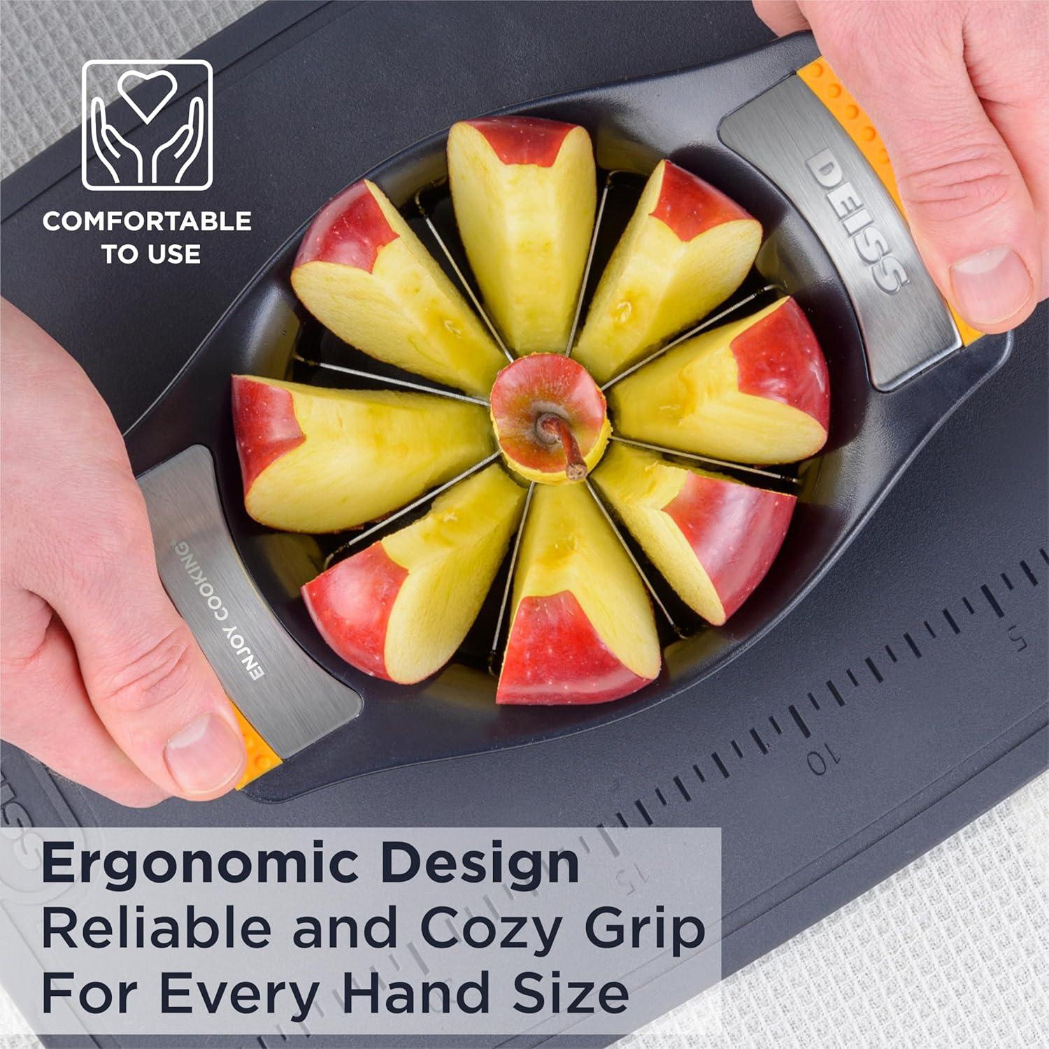 Cortador y Descorazonador de Manzanas Deiss Lux 10.8 cm Acero Inoxidable