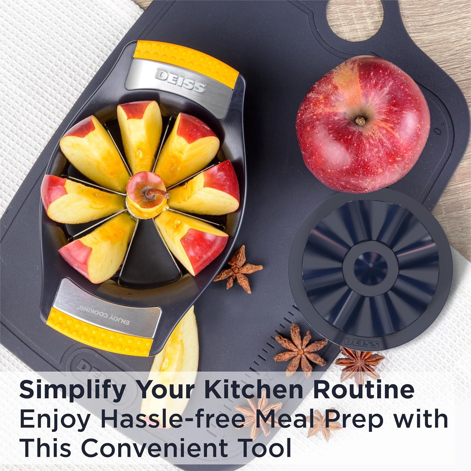 Cortador y Descorazonador de Manzanas Deiss Lux 10.8 cm Acero Inoxidable