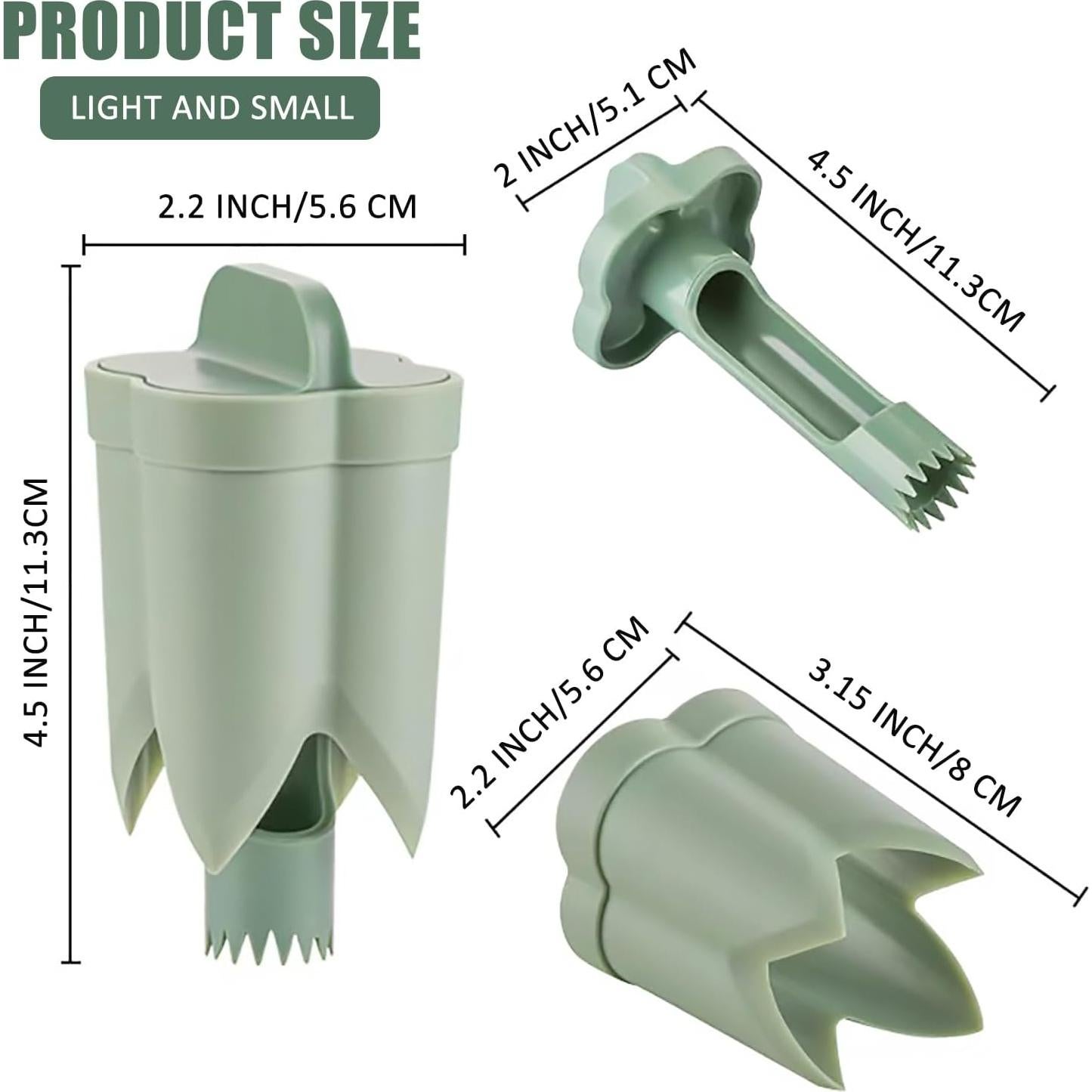 Removedor de Semillas de Pimiento BOSGAS 2 en 1 Verde