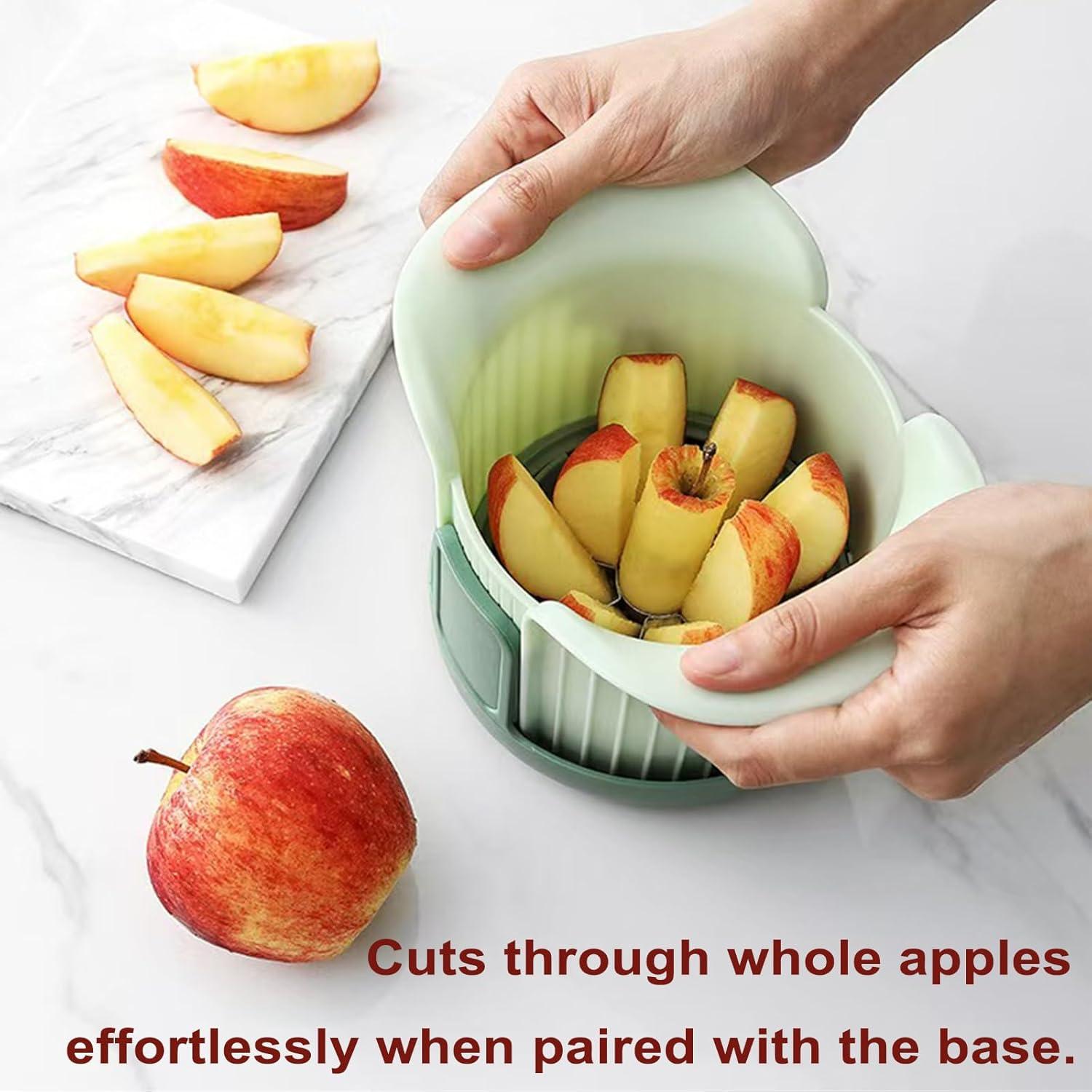 Cortador de Manzanas MULIRE 8 Rebanadas Acero Inoxidable Verde