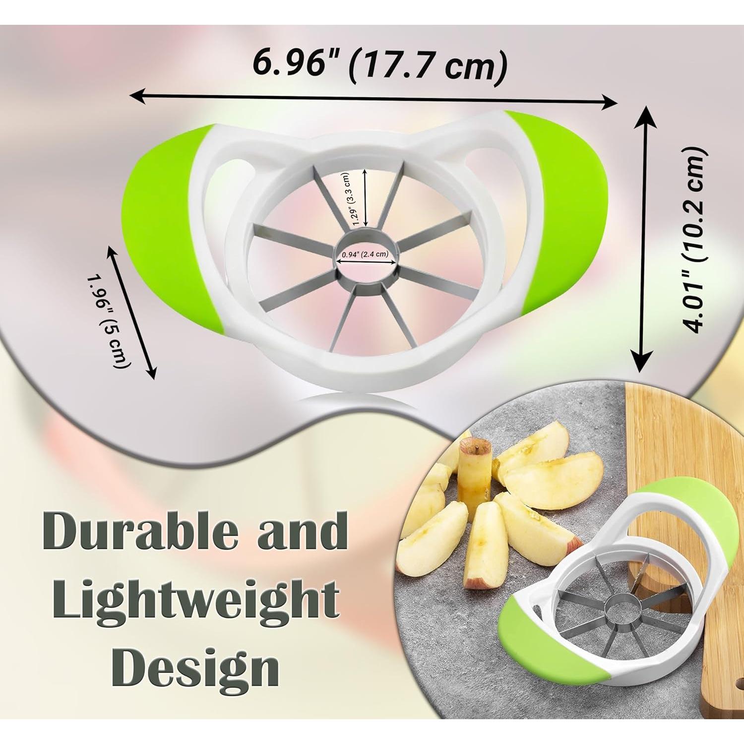 Cortador y Descorazonador de Manzanas ARSUK Verde 8 Cuchillas