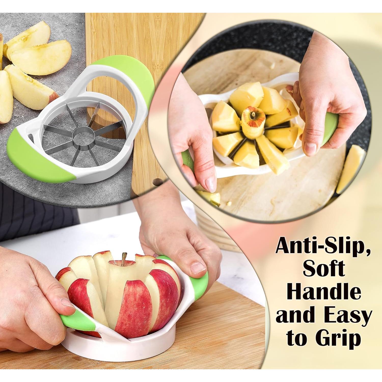 Cortador y Descorazonador de Manzanas ARSUK Verde 8 Cuchillas