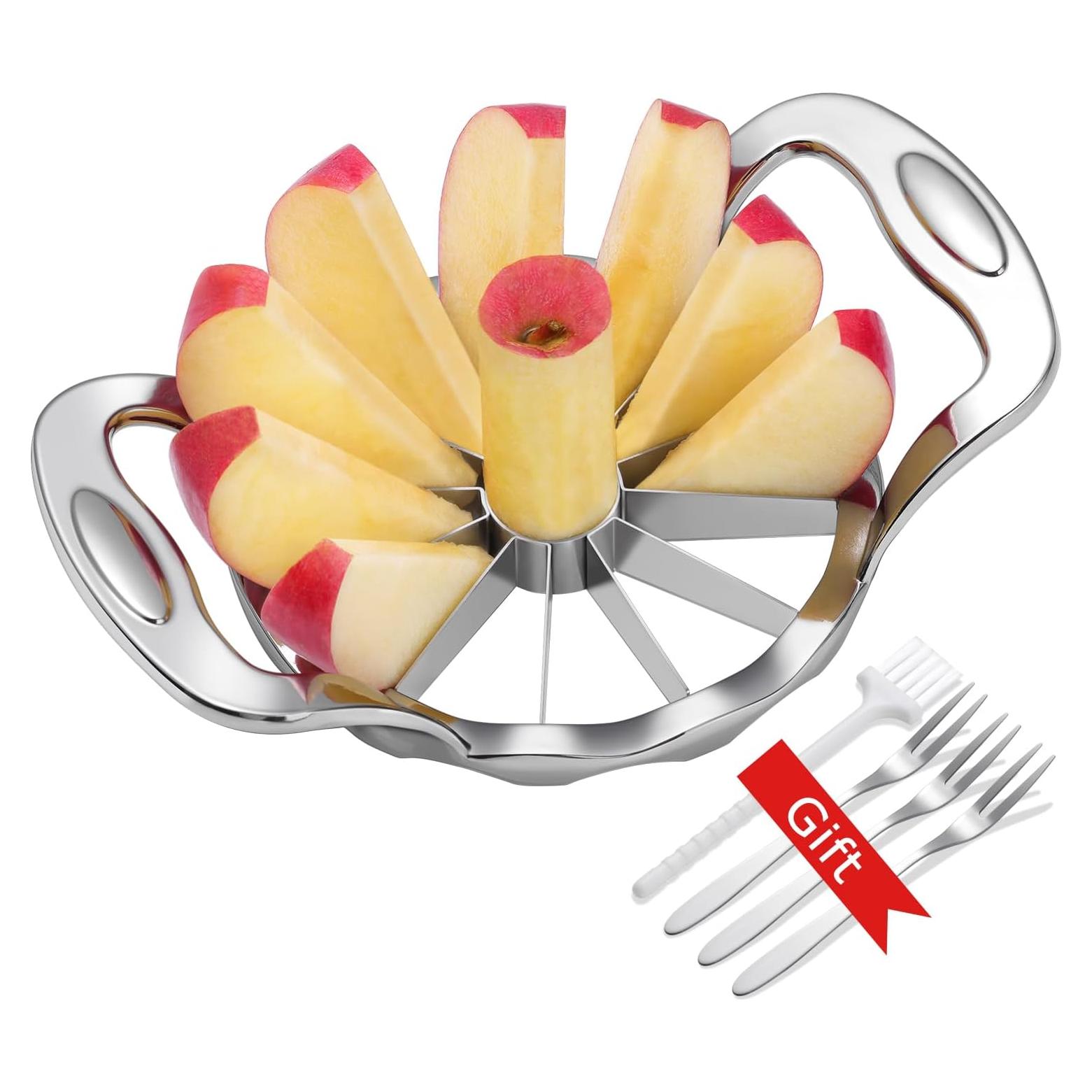 Cortador de Manzanas AMOHEE Acero Inoxidable 12 Cuchillas