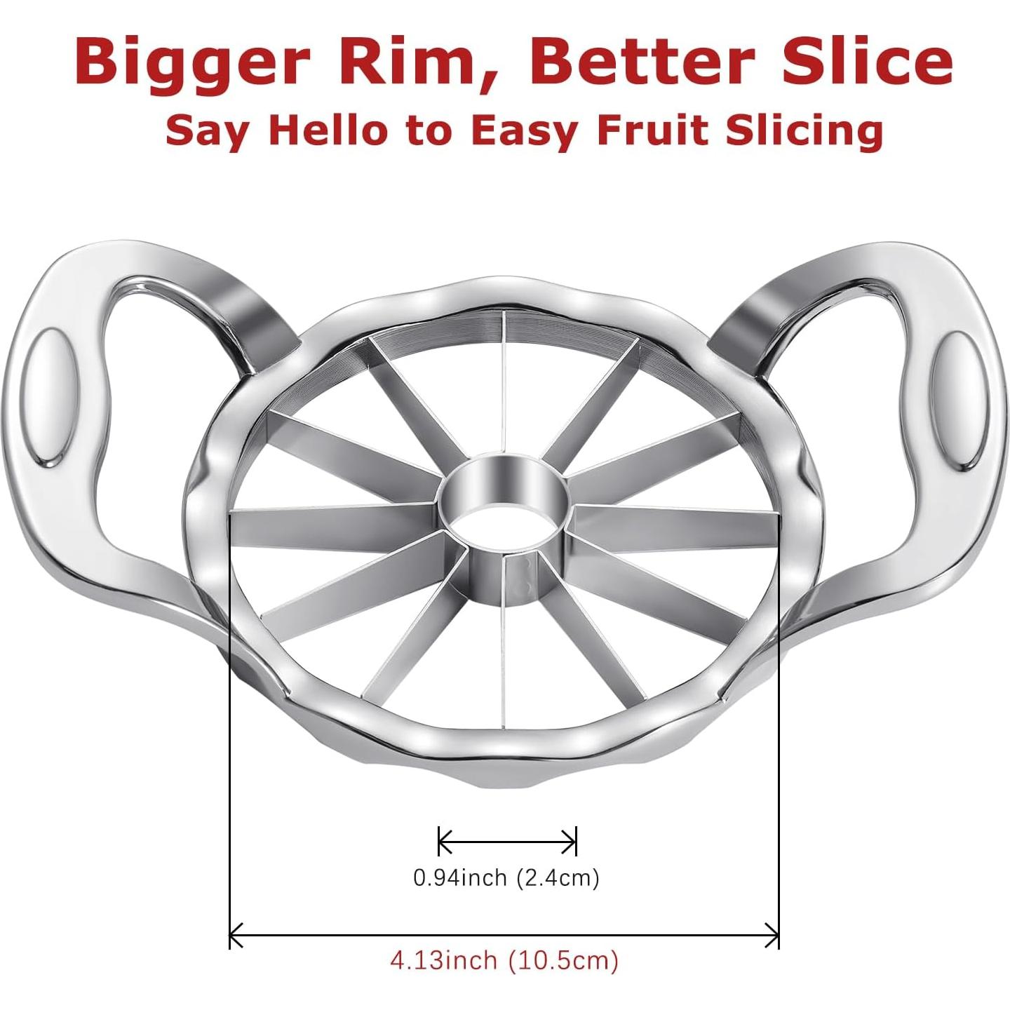 Cortador de Manzanas AMOHEE Acero Inoxidable 12 Cuchillas