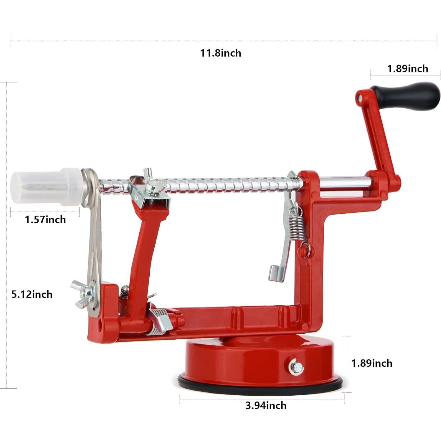 Pelador Cortador Descorazonador de Manzanas LIVSGNISTA Rojo