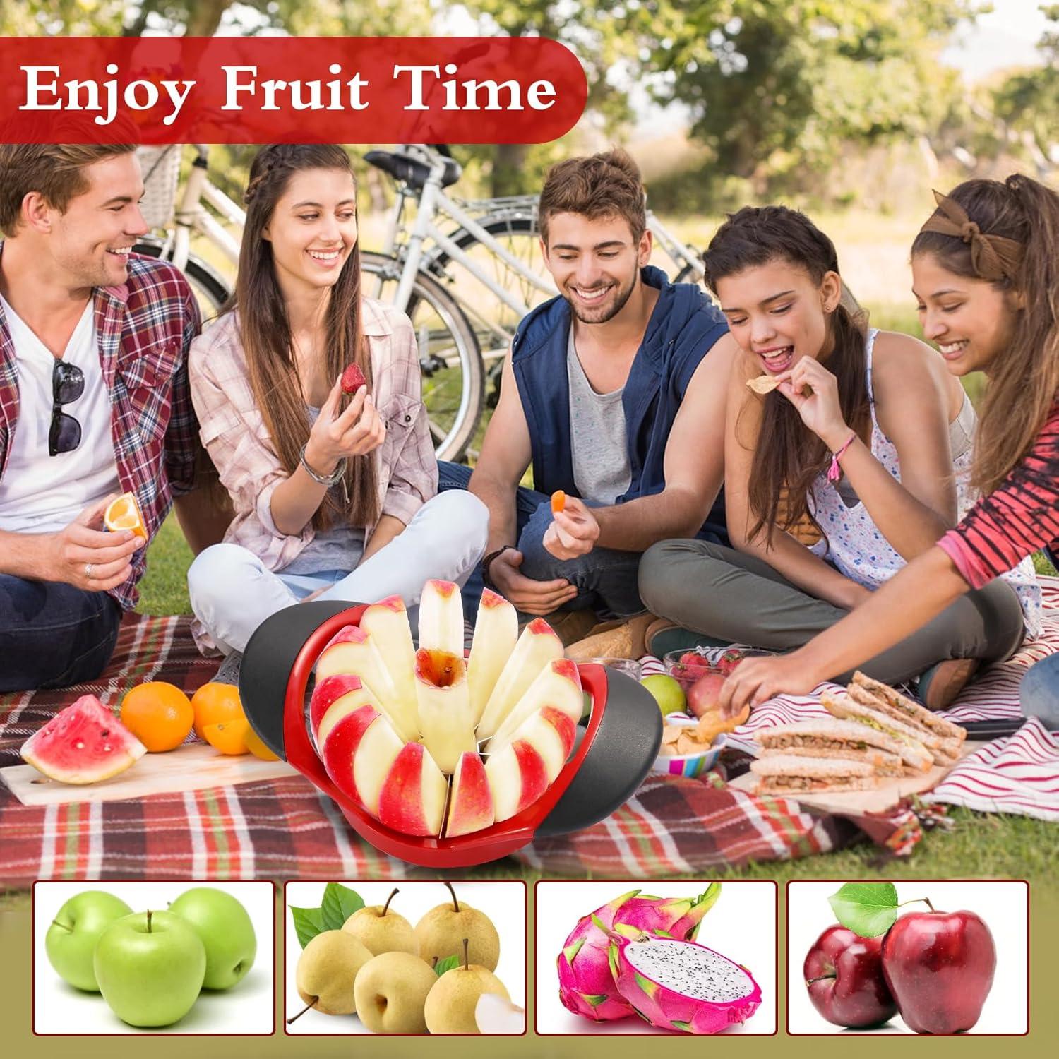 Cortador de Manzanas LIVSGNISTA 12 Cuchillas Acero Inoxidable 12 cm