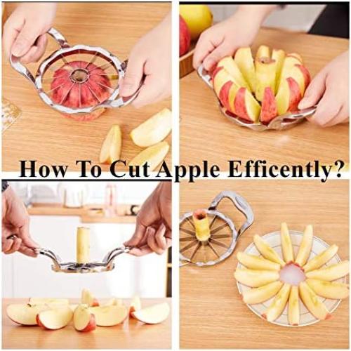 Cortador y Descorazonador de Manzanas Yhtawoo Acero Inoxidable 12 Rebanadas
