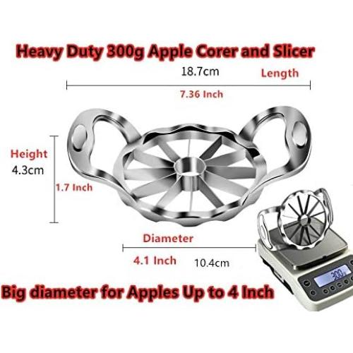 Cortador y Descorazonador de Manzanas Yhtawoo Acero Inoxidable 12 Rebanadas