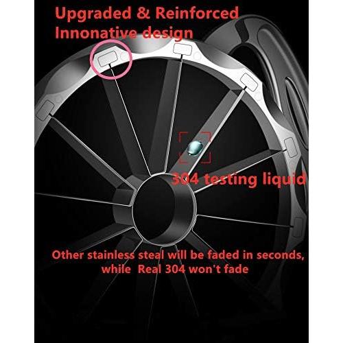 Cortador y Descorazonador de Manzanas Yhtawoo Acero Inoxidable 12 Rebanadas