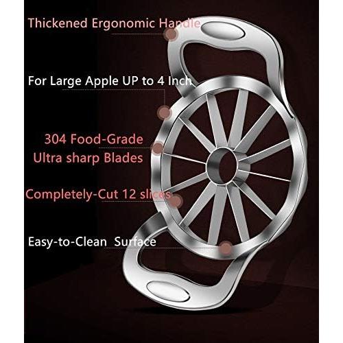 Cortador y Descorazonador de Manzanas Yhtawoo Acero Inoxidable 12 Rebanadas