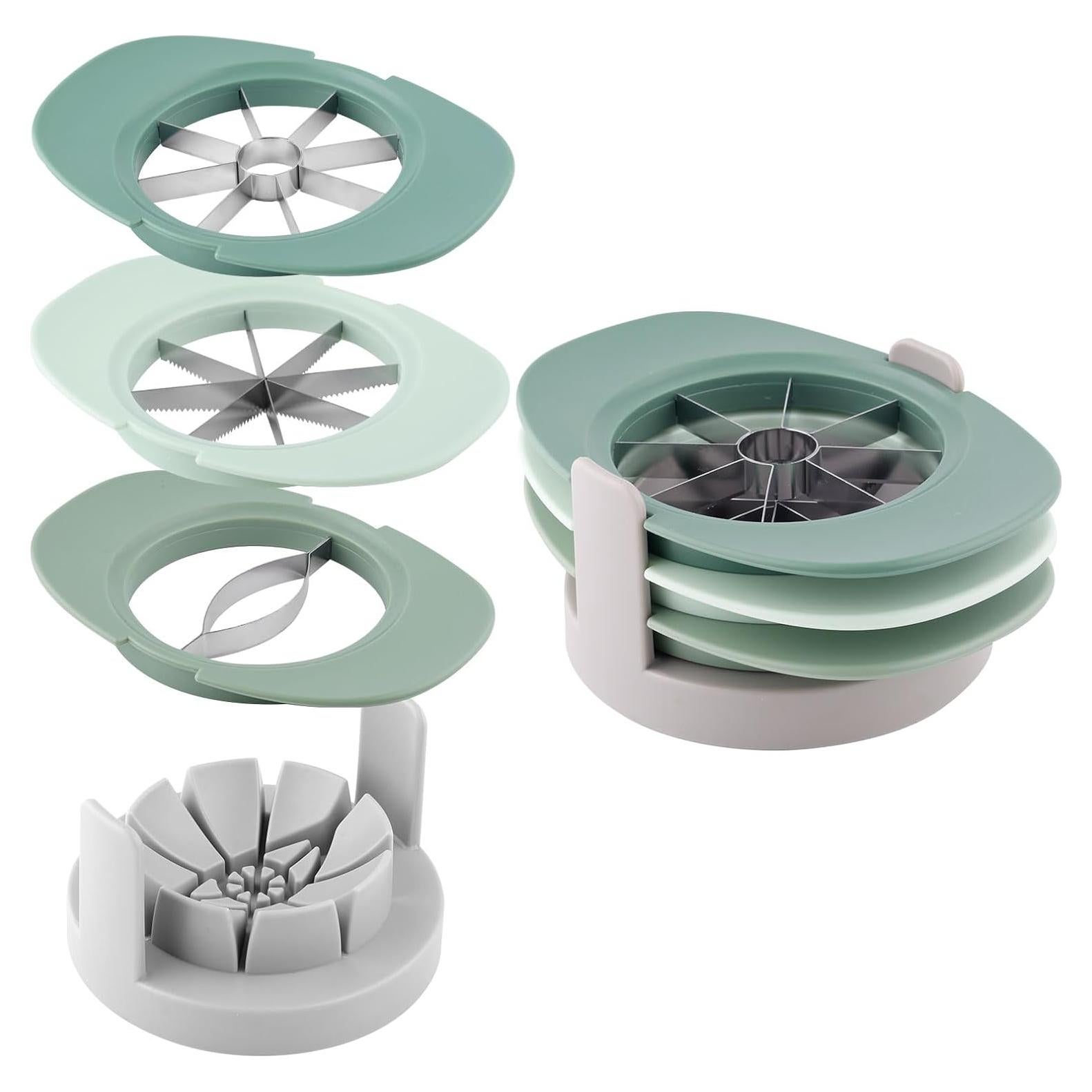 Cortador de Frutas 4 en 1 Gosknor Verde Acero Inoxidable