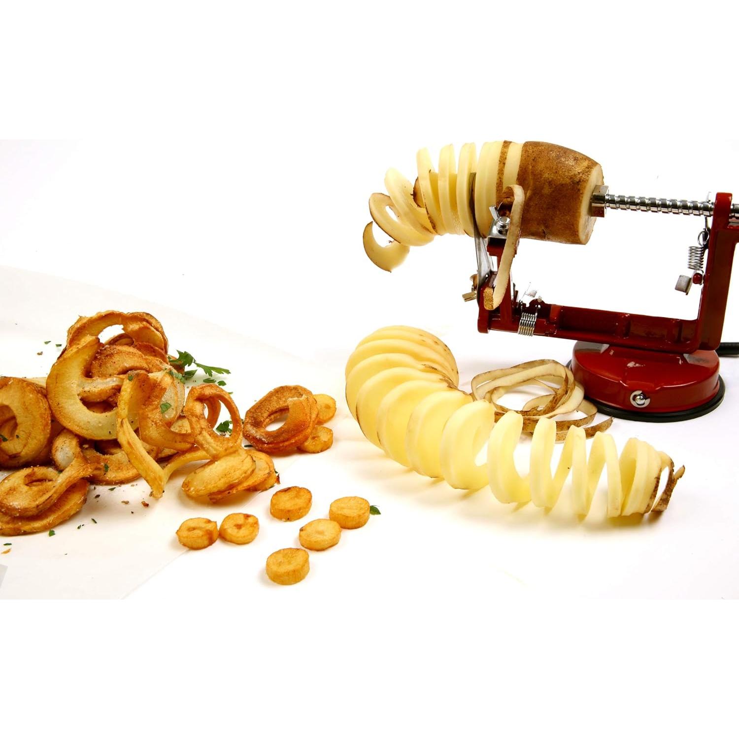 Pelador Cortador Descorazonador Norpro Maestro de Manzana Rojo