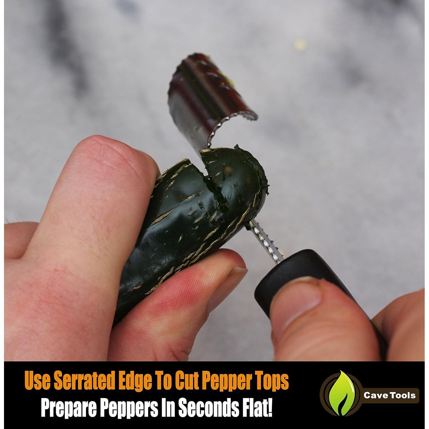 Sacador de Jalapeños Cave Tools - Acero Inoxidable, 19.6 cm