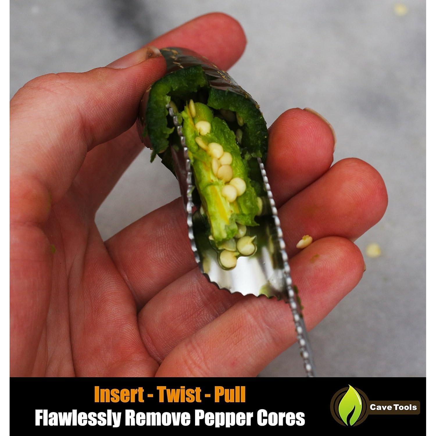 Sacador de Jalapeños Cave Tools - Acero Inoxidable, 19.6 cm