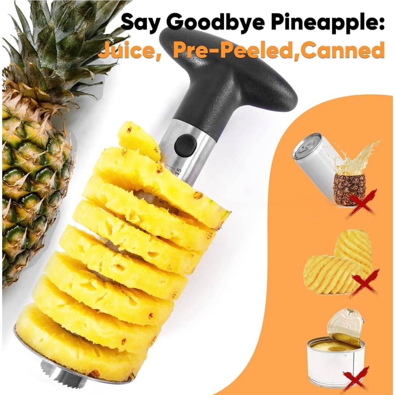 Set de Cortadores de Frutas 4 en 1 EDJAY - Acero Inoxidable