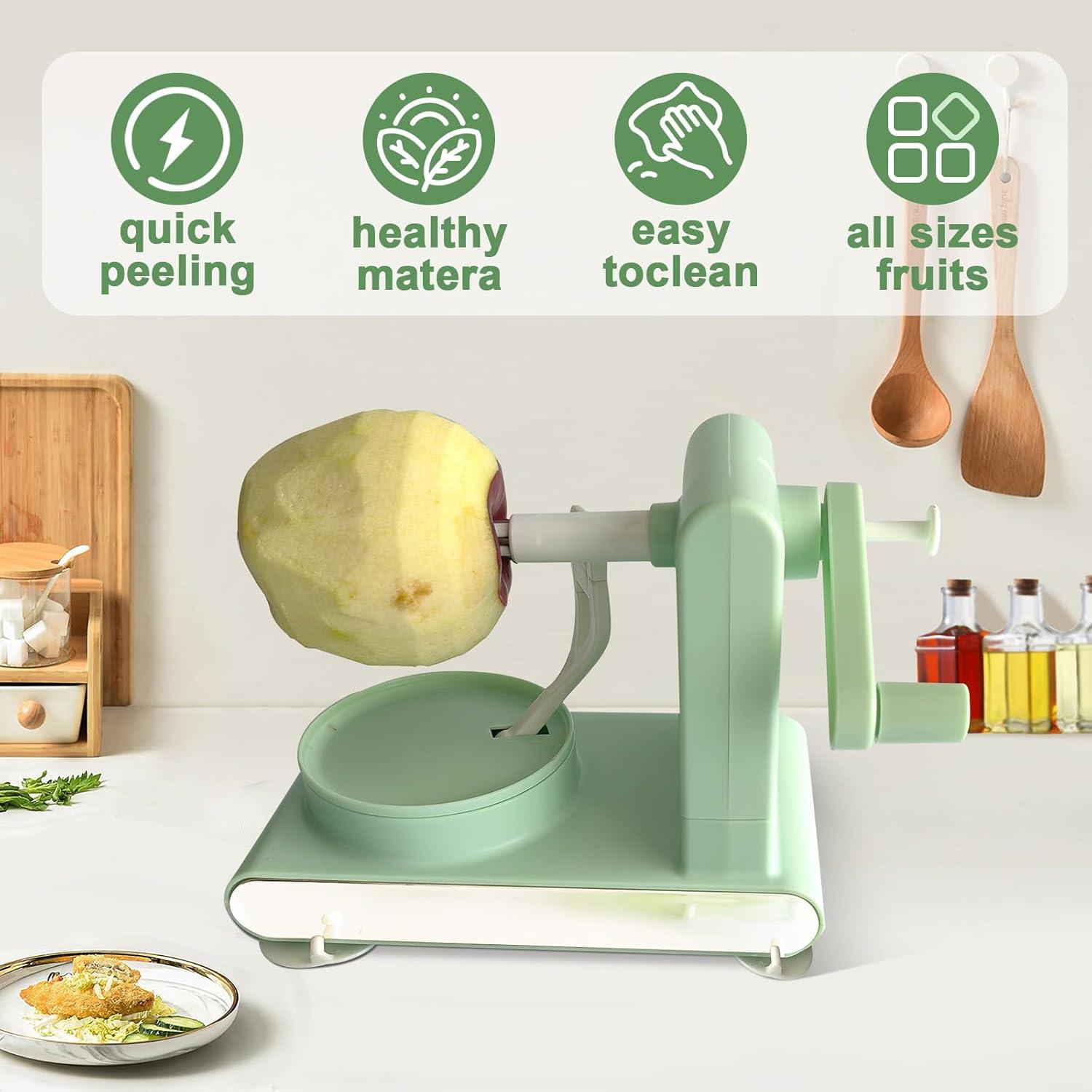 Pelador de Manzana CanVrinxol Acero Inoxidable Verde Claro