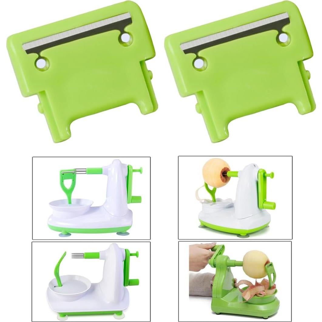 4 Cuchillas de Repuesto para Pelador de Manzanas TorSor Verde