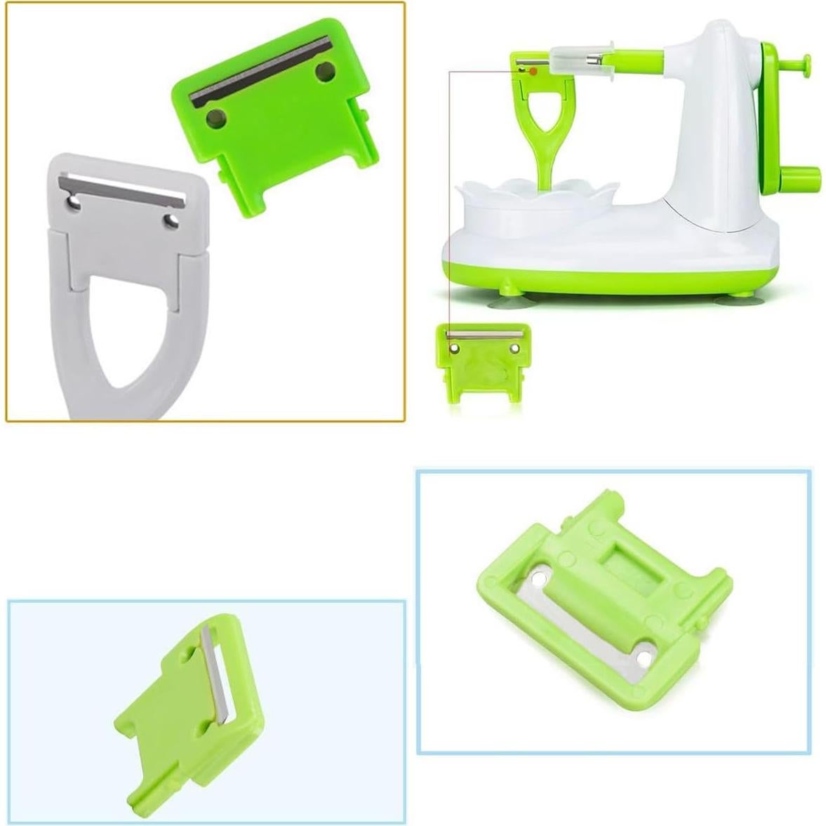 4 Cuchillas de Repuesto para Pelador de Manzanas TorSor Verde