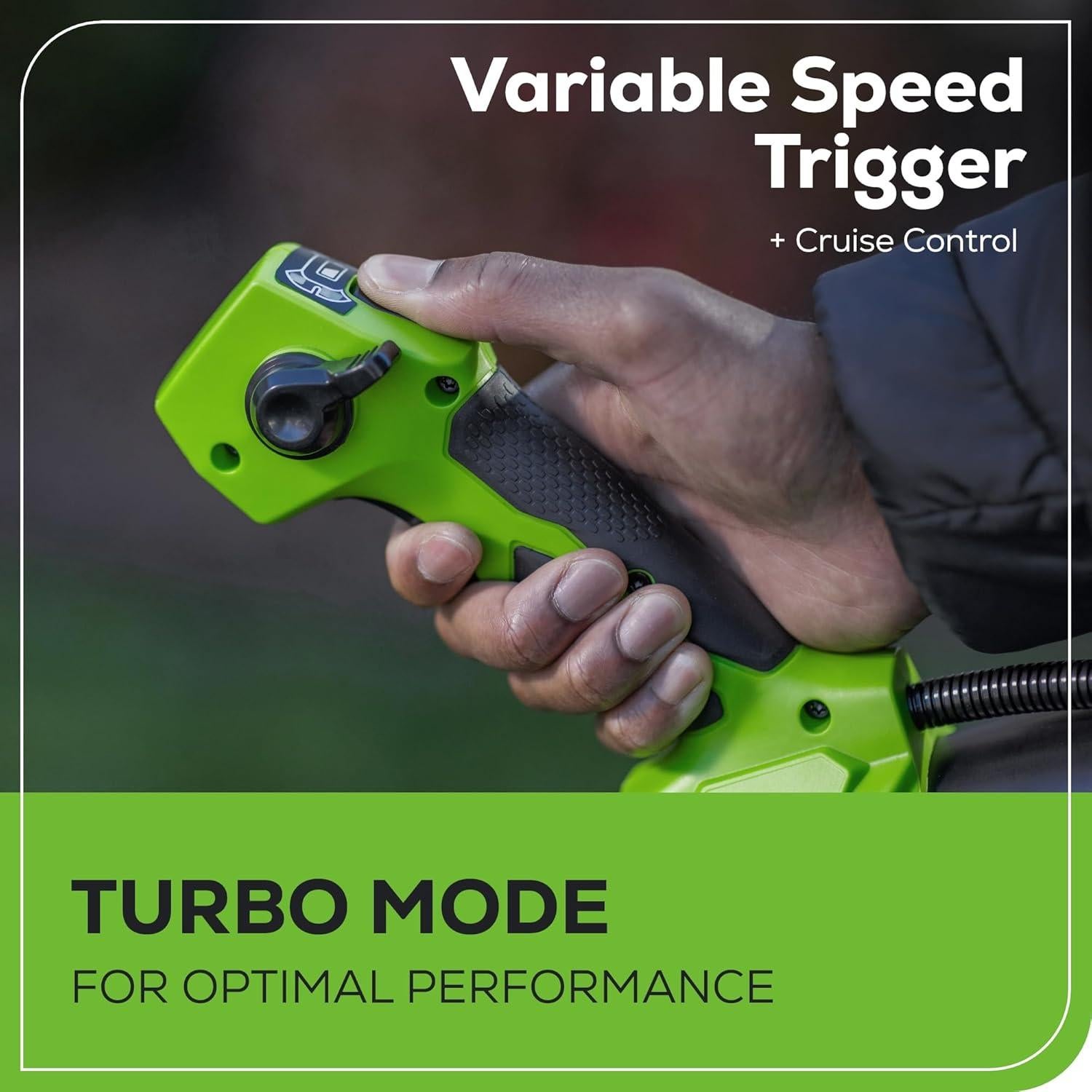 Soplador de Mochila Greenworks 80V 750 CFM Batería 4.0Ah