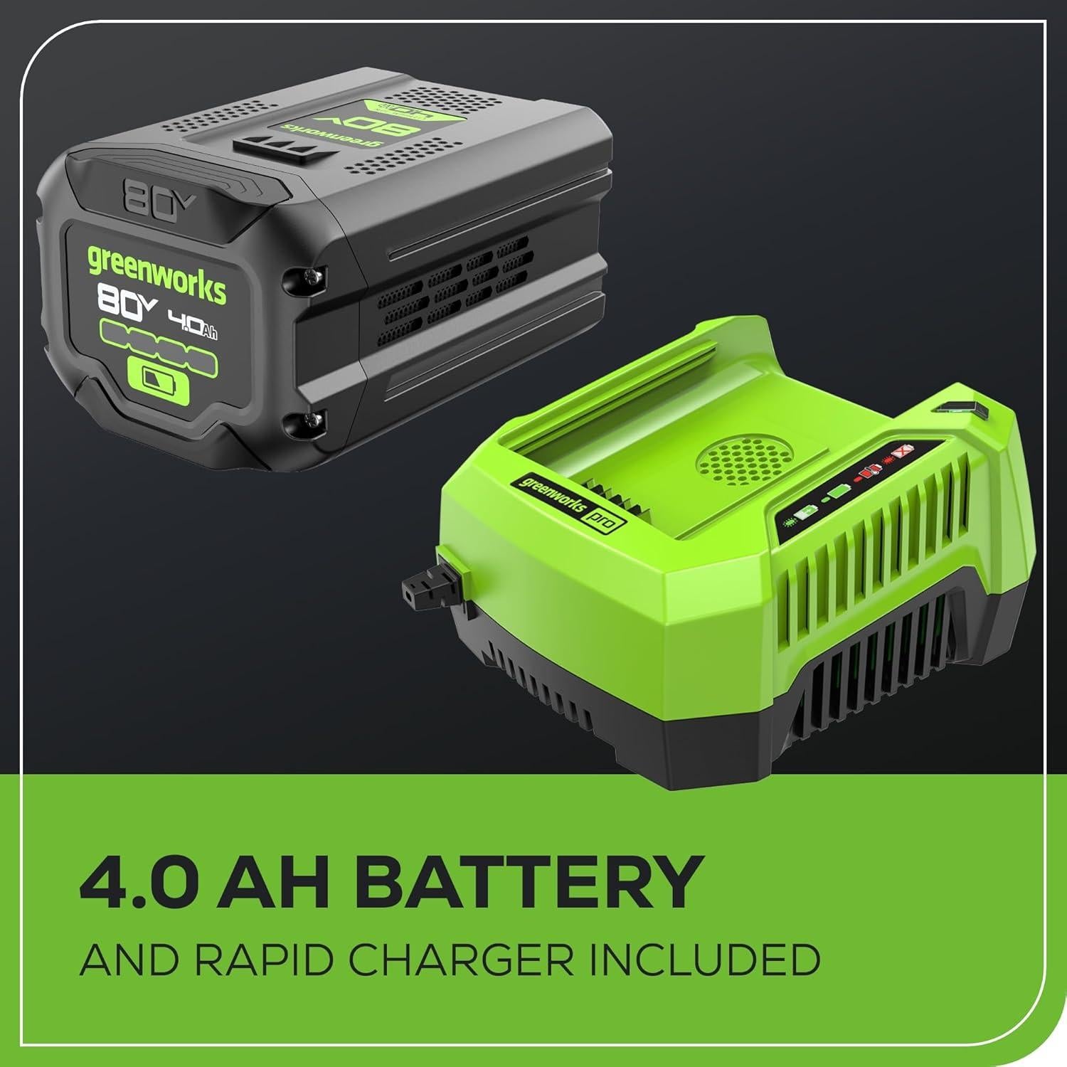 Soplador de Mochila Greenworks 80V 750 CFM Batería 4.0Ah