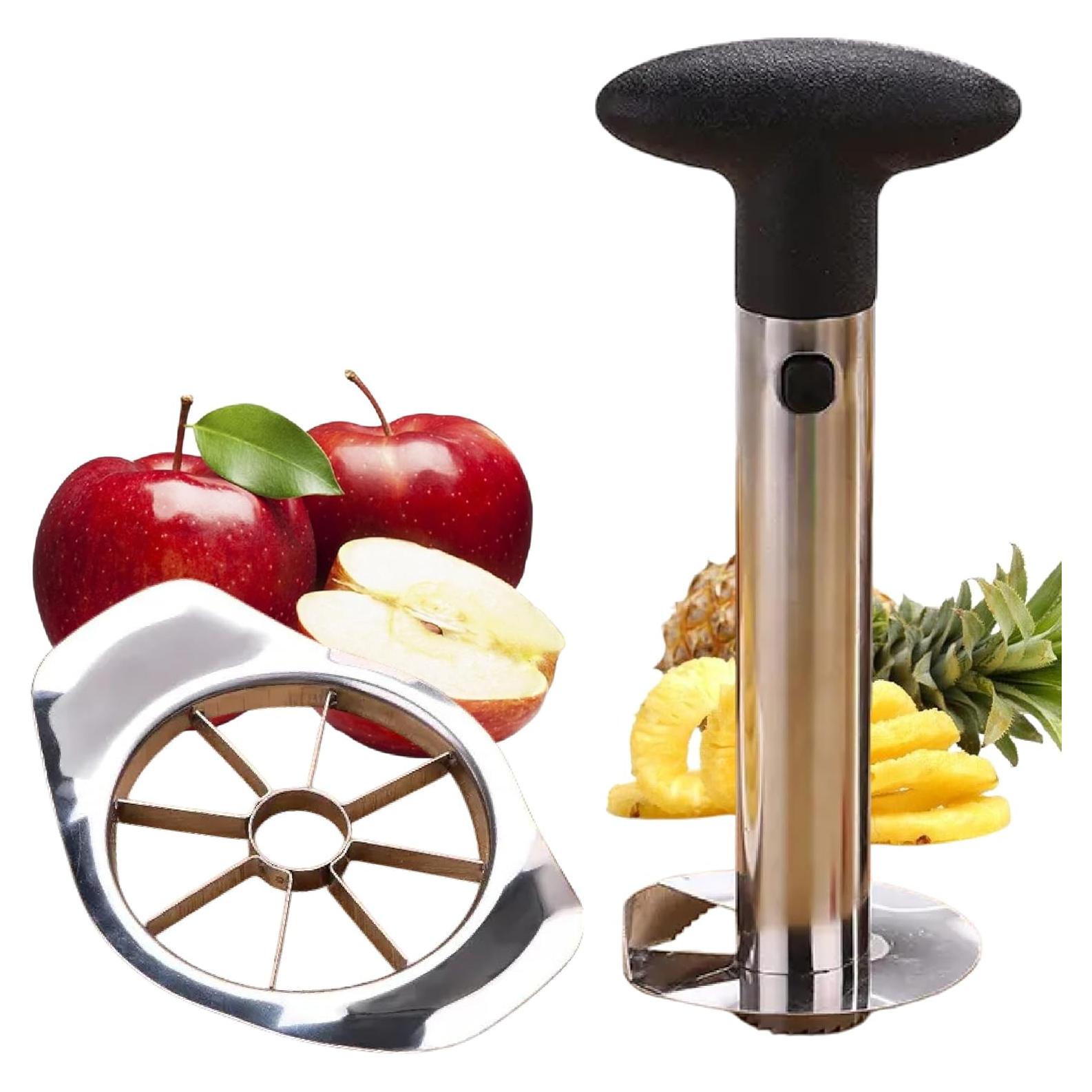 Cortador y Descorazonador de Piña y Manzana NIKO'S - Acero Inoxidable