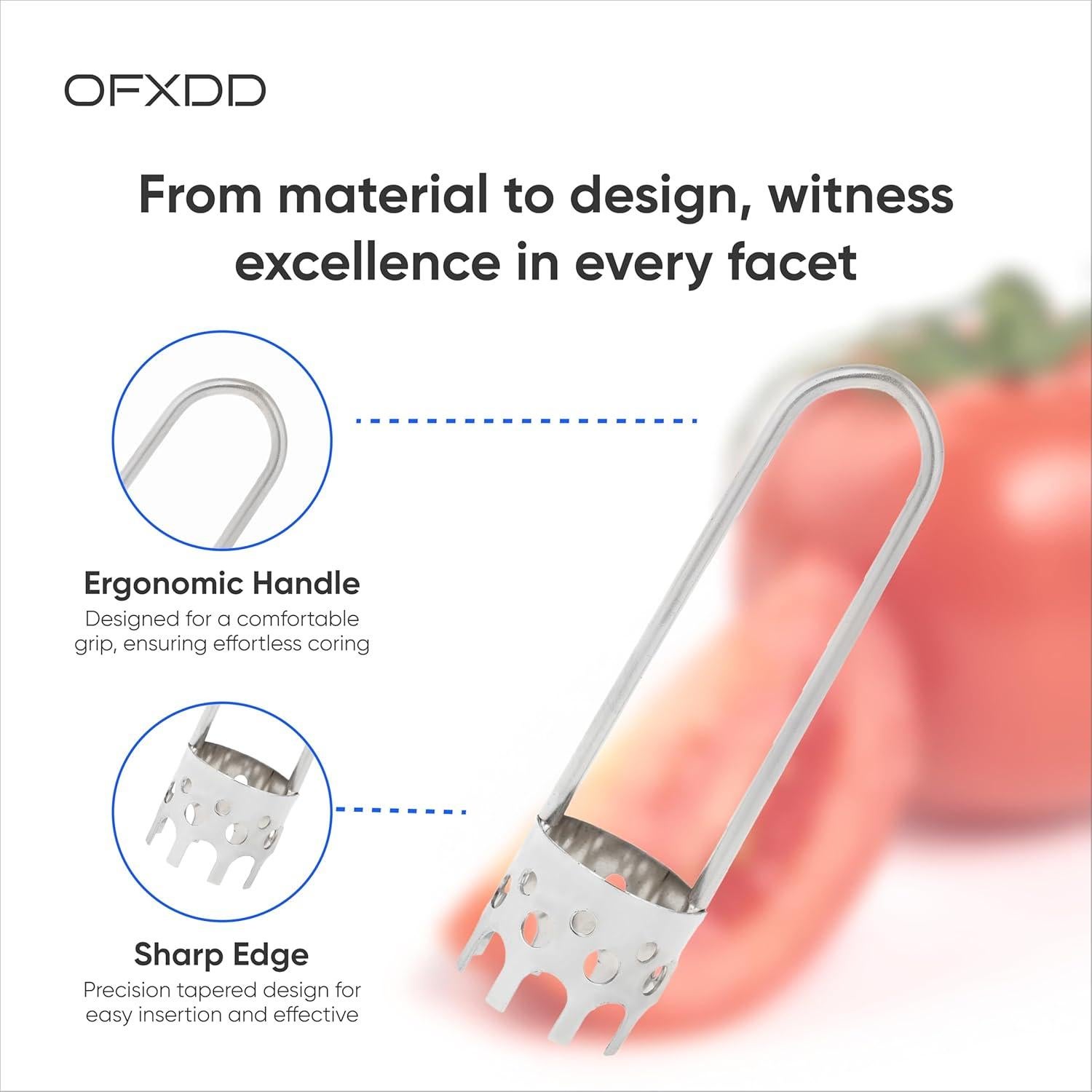 Removedor de Núcleo de Frutas y Verduras OFXDD - Acero Inoxidable