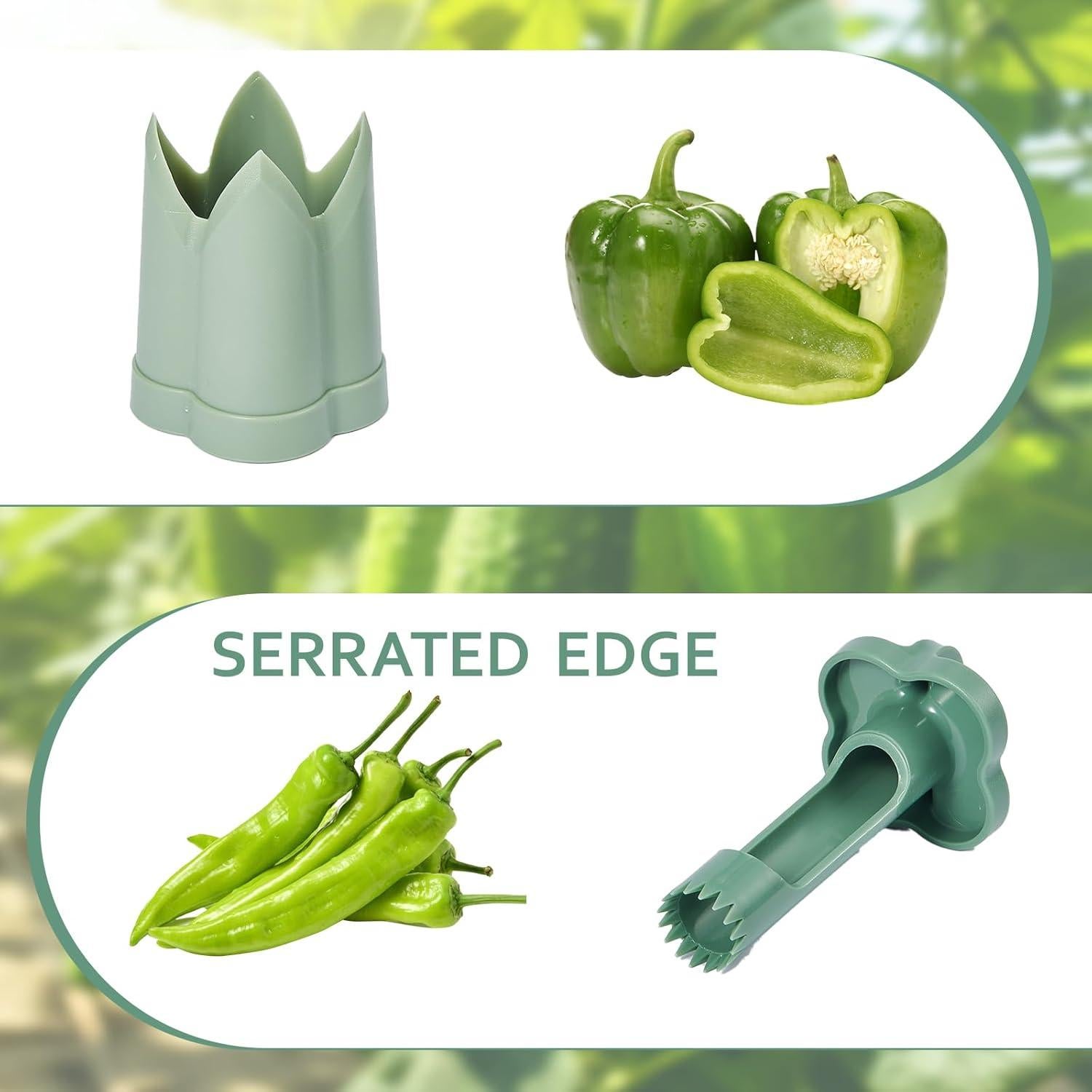 Removedor de Semillas de Pimiento DMwespe 3 Piezas 2 en 1