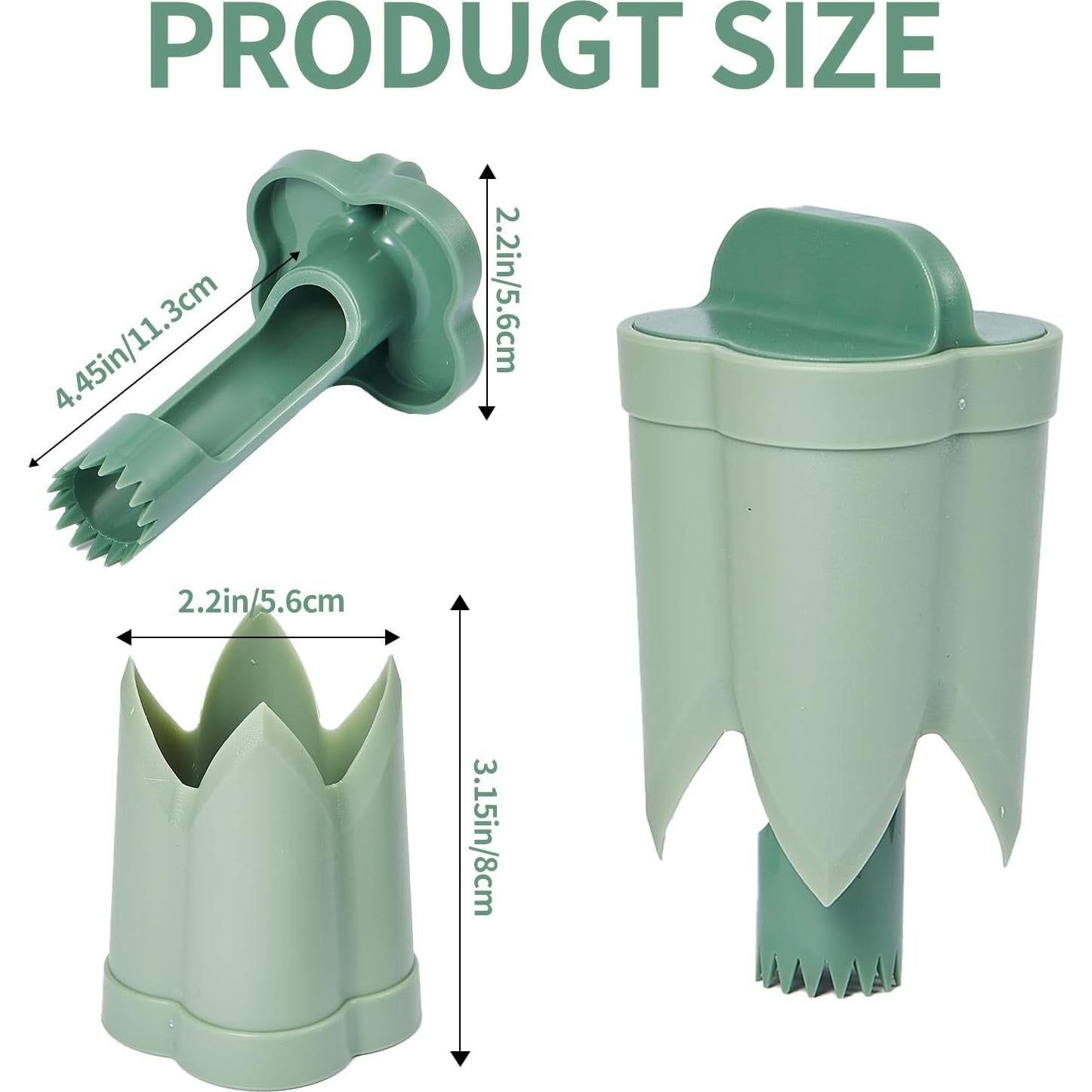 Removedor de Semillas de Pimiento DMwespe 3 Piezas 2 en 1