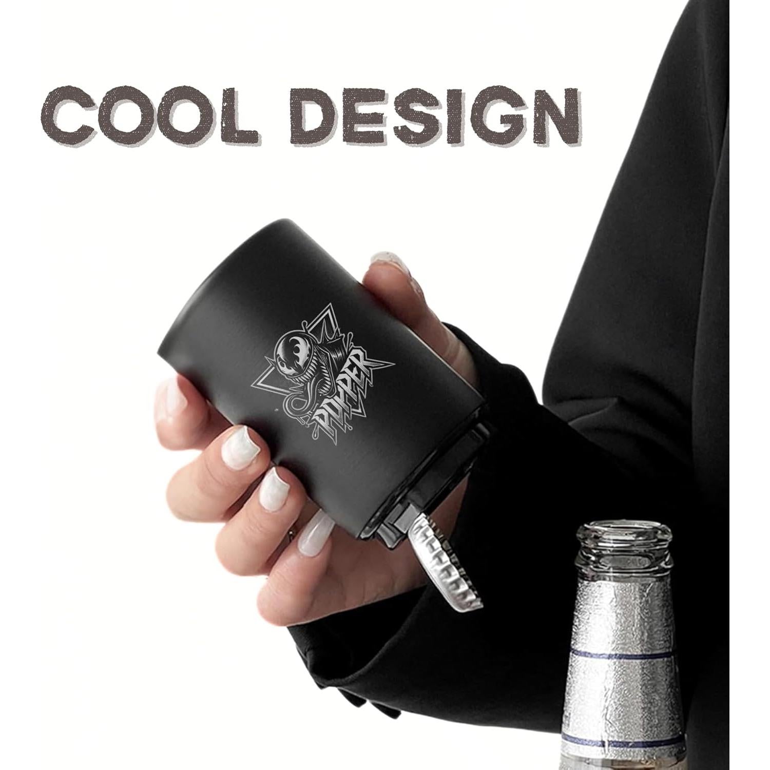 Abrebotellas Automático Magnético Genérico 2 Piezas Acero Inoxidable