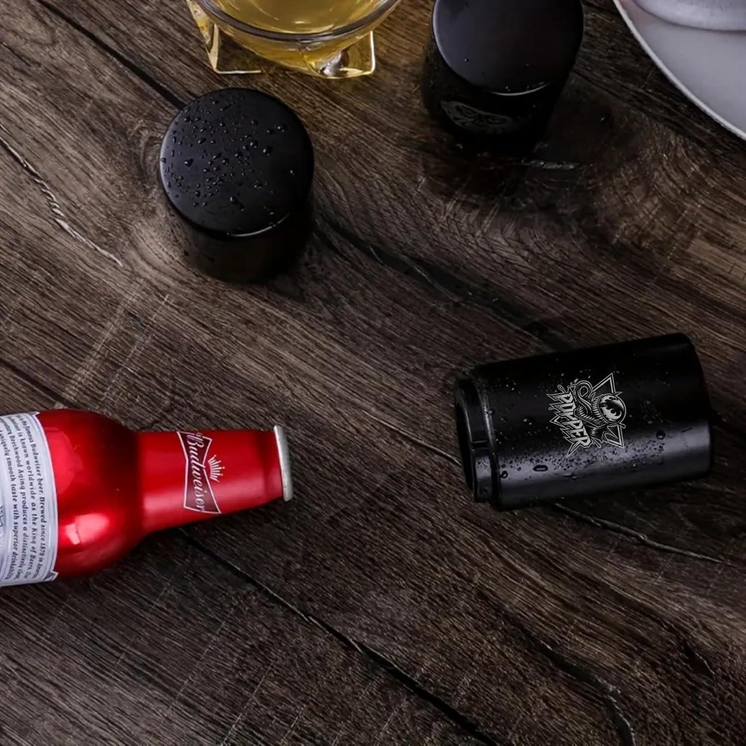 Abrebotellas Automático Magnético Genérico 2 Piezas Acero Inoxidable