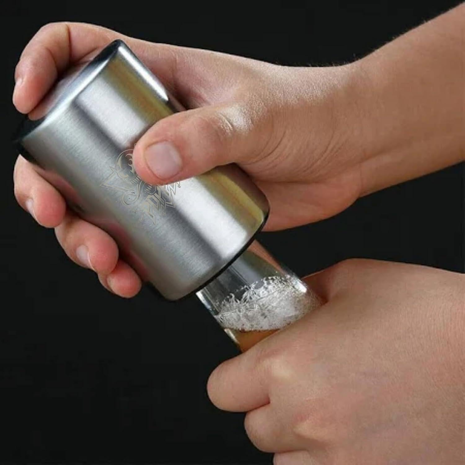 Abrebotellas Automático Magnético Genérico 2 Piezas Acero Inoxidable