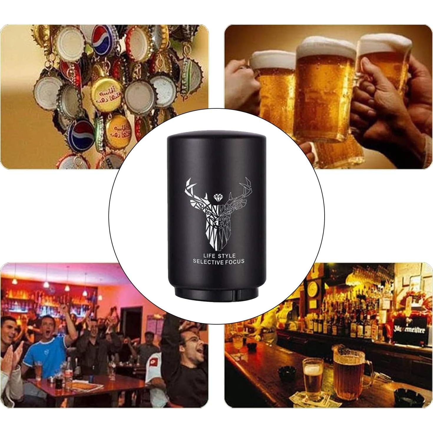 Abrebotellas Automático YUDANSI de Acero Inoxidable - Regalo Día del Padre