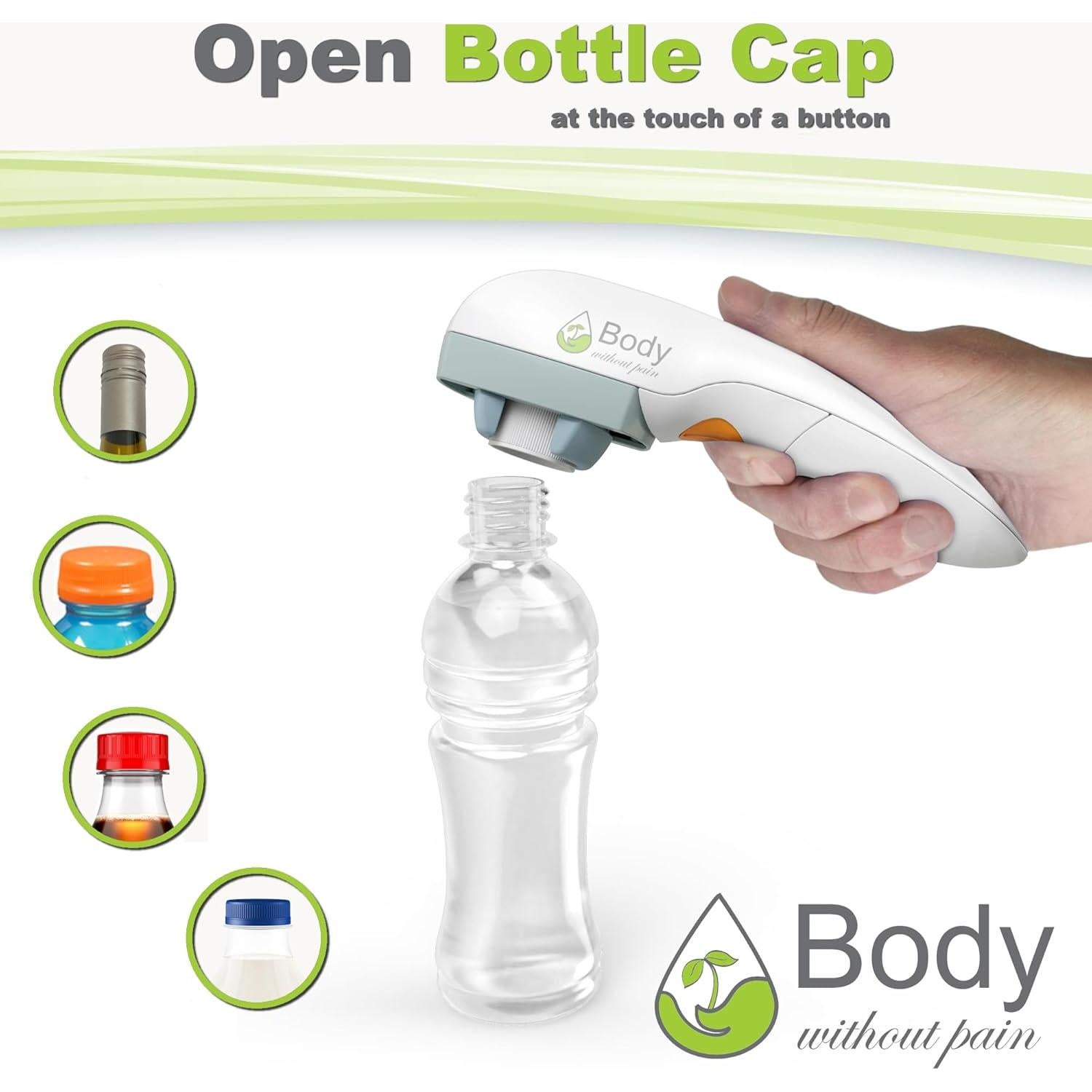 Abrebotellas Eléctrico Cuerpo Sin Dolor - Ideal para Artritis