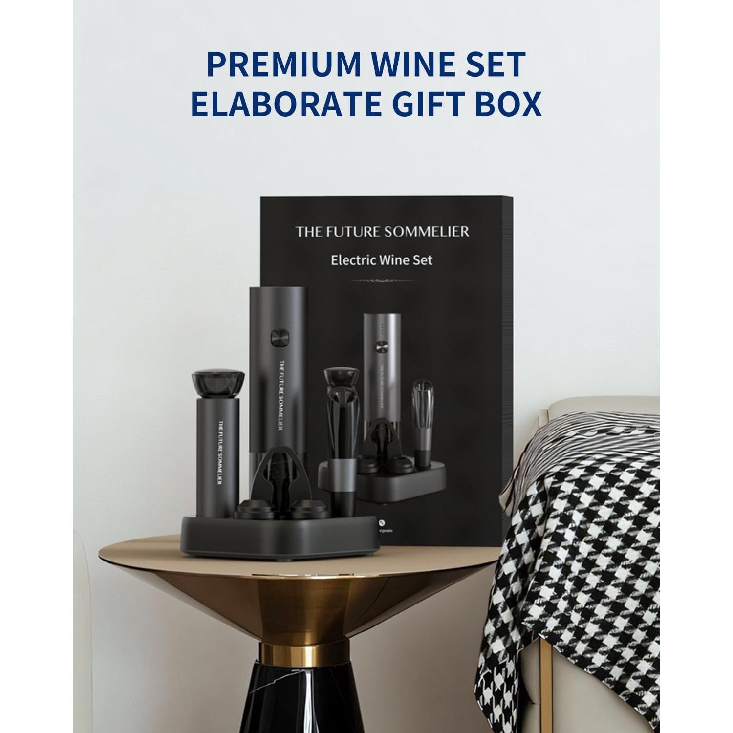 CIRCLE JOY Abrebotellas Eléctrico Recargable 7-en-1 con Accesorios