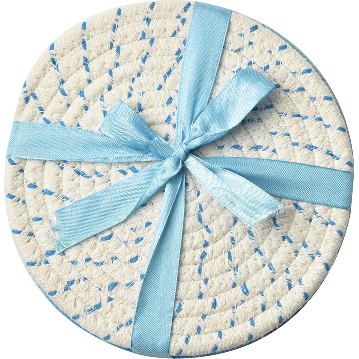 Juego de agarradores de cocina Jennice House 3 piezas 17.78 cm azul