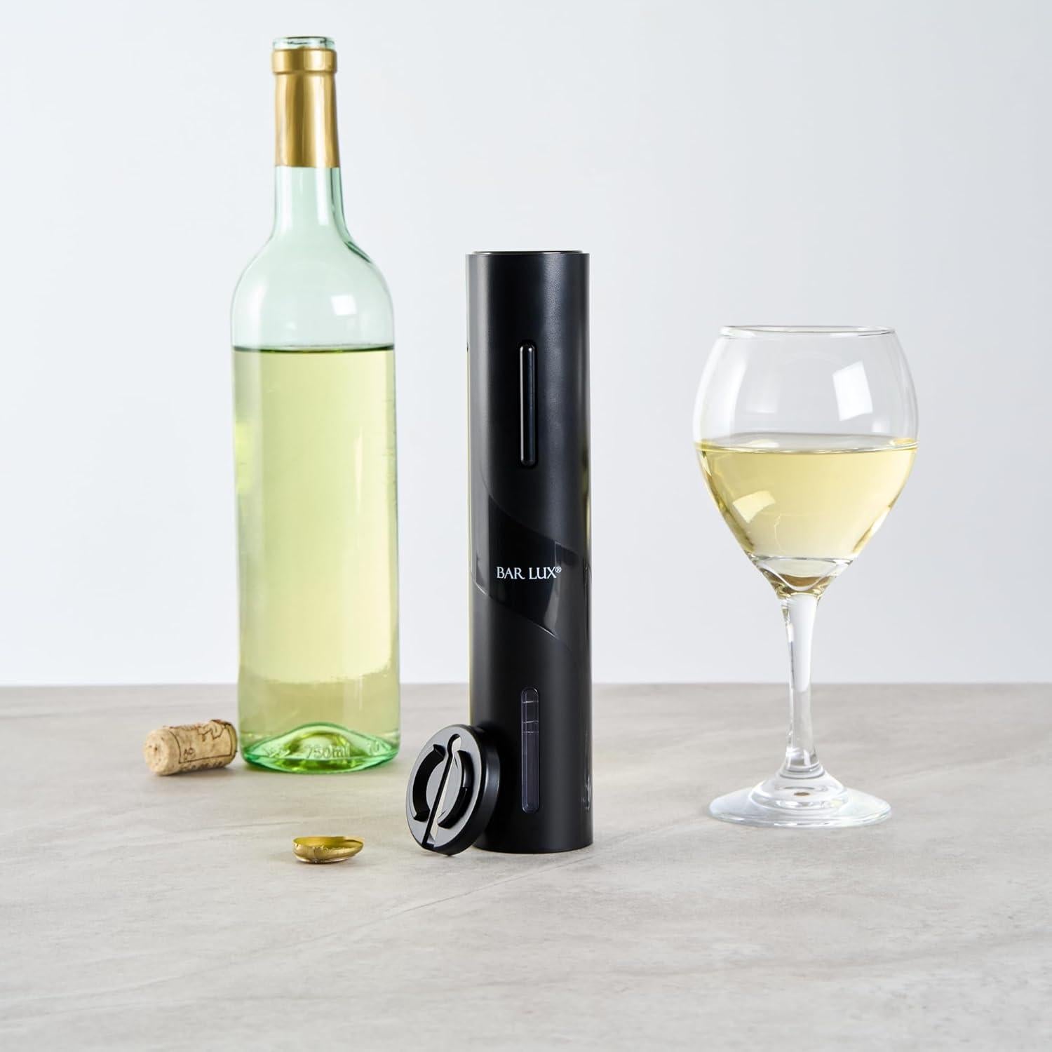 Abridor de Vino Eléctrico Restaurantware Bar Lux Negro
