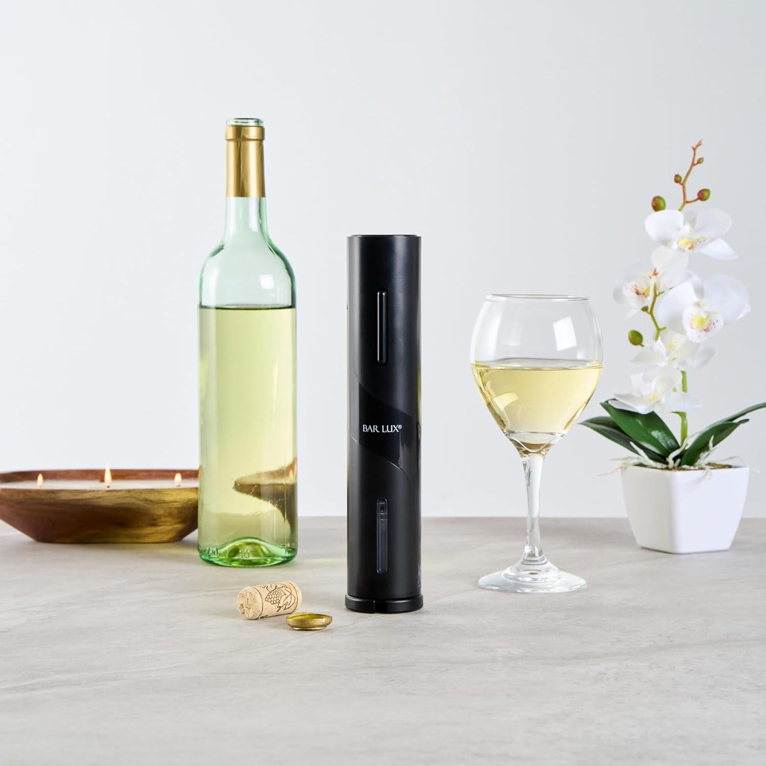 Abridor de Vino Eléctrico Restaurantware Bar Lux Negro