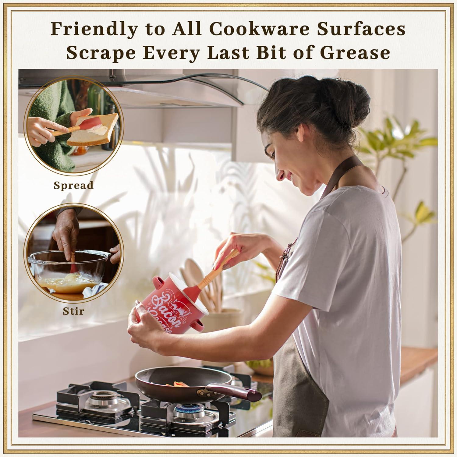 Contenedor de Grasa de Tocino Ayerphalo 1.36L con Colador y Espátula