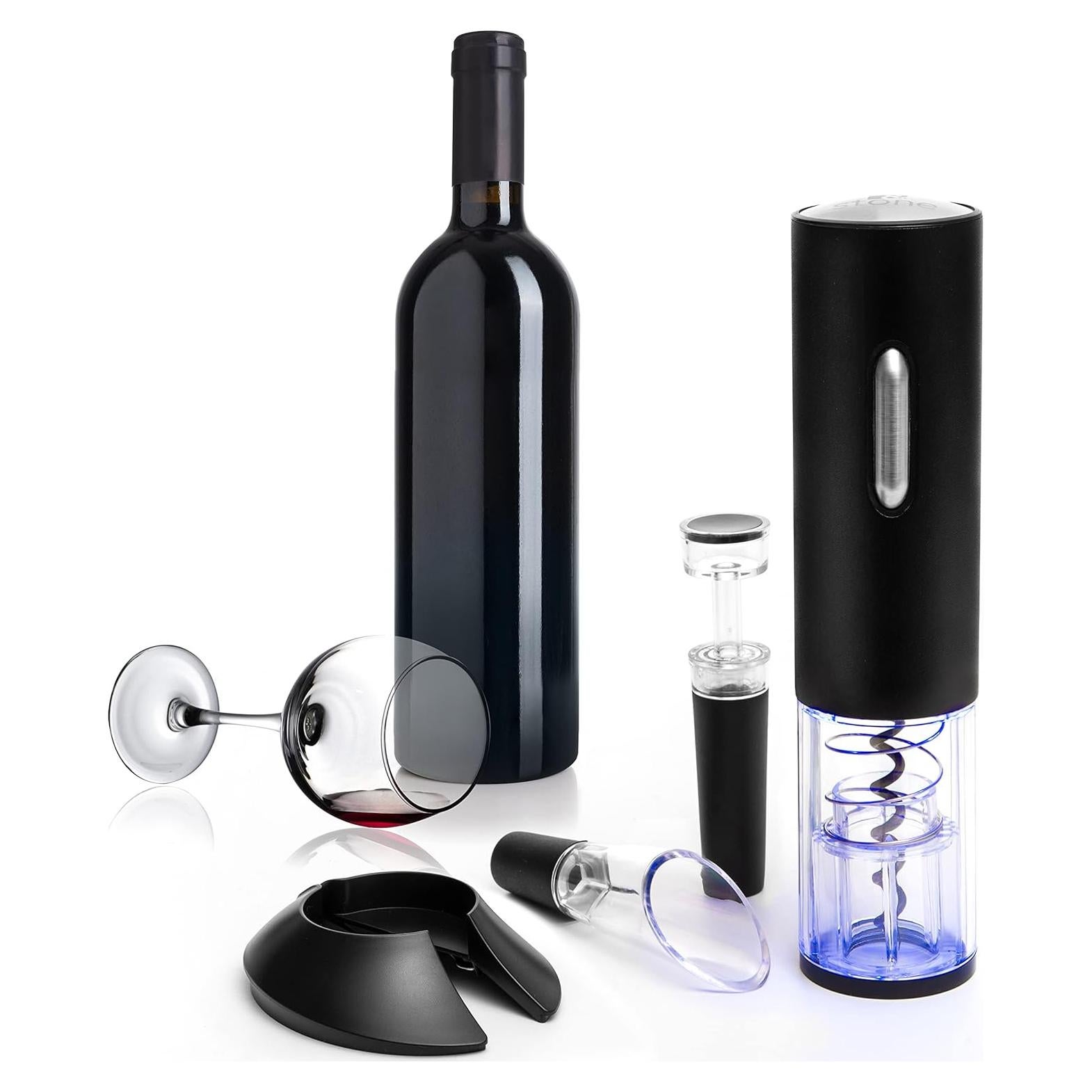 Juego de Abridor de Vino Eléctrico Moss & Stone con Accesorios