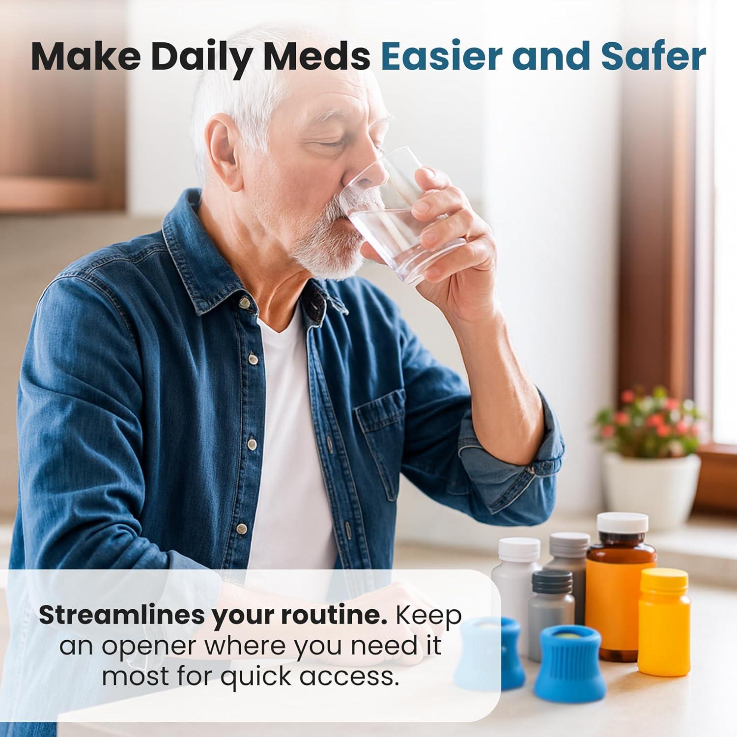 Abridor de Botellas de Medicamentos Jokari con Lupa 4x