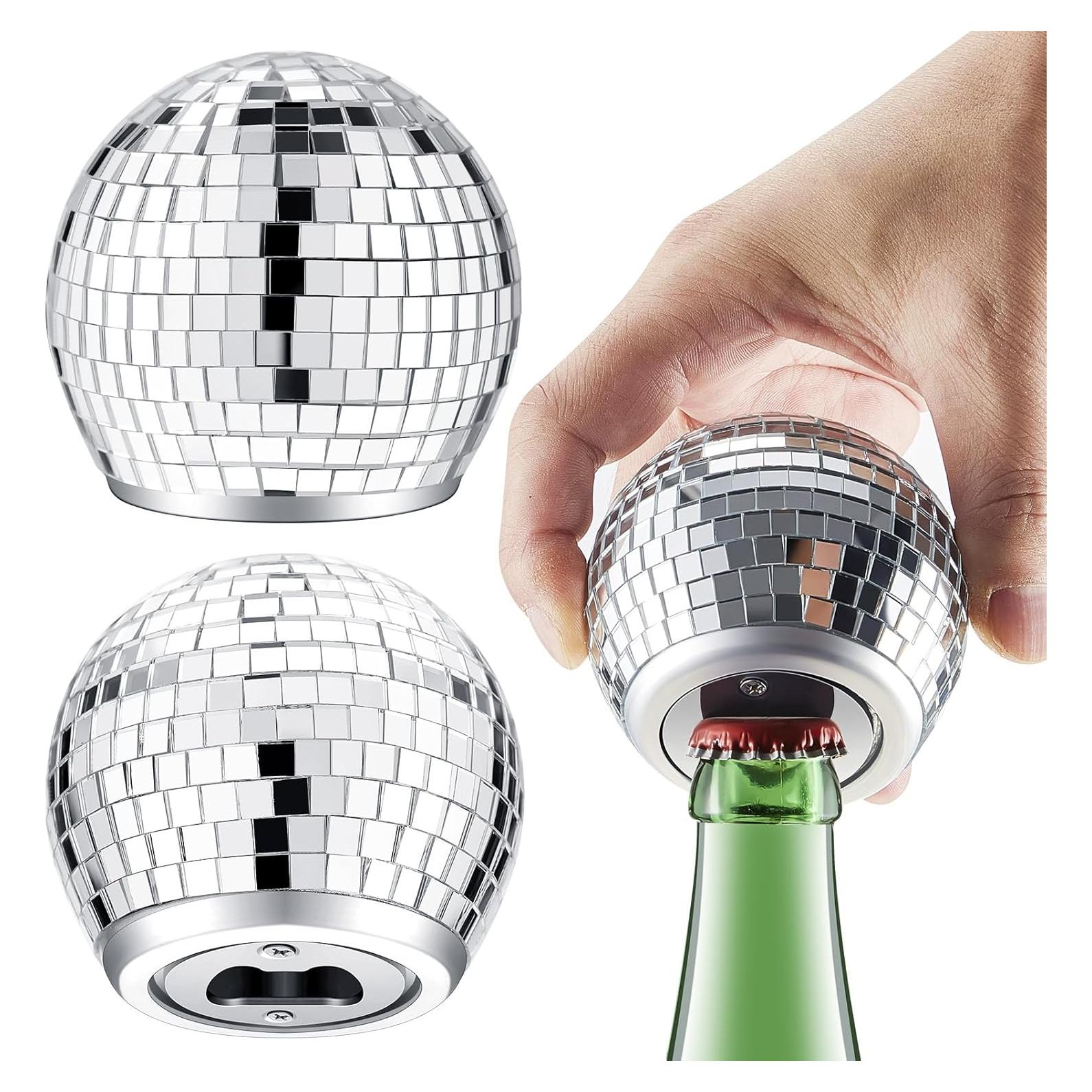 Set 2 Abrebotellas Disco Plata Singhoow 7.2x6.5cm