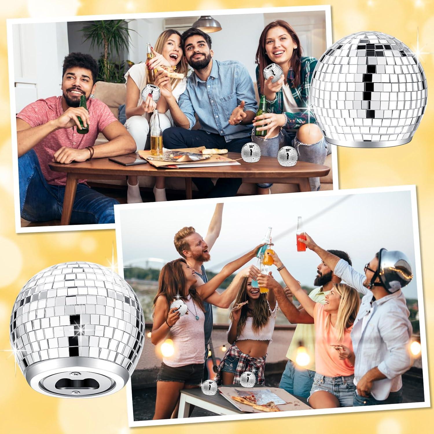 Set 2 Abrebotellas Disco Plata Singhoow 7.2x6.5cm