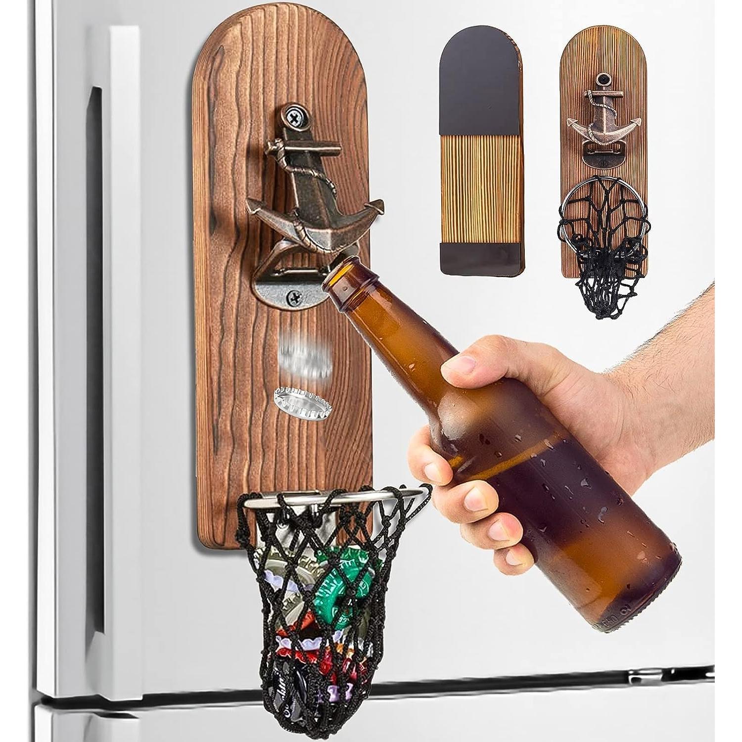 Abrebotellas Magnético de Madera LUCYLANKER para Pared