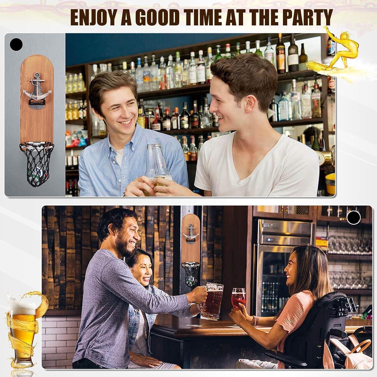 Abrebotellas Magnético de Madera LUCYLANKER para Pared