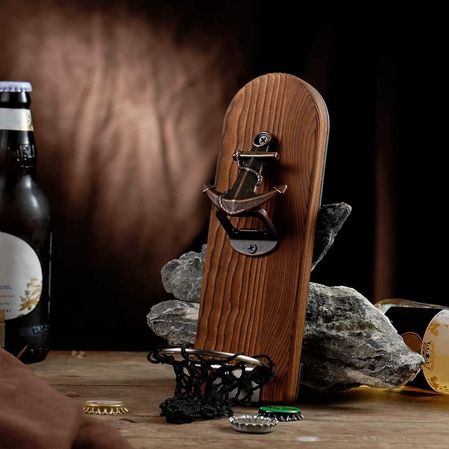 Abrebotellas Magnético de Madera LUCYLANKER para Pared