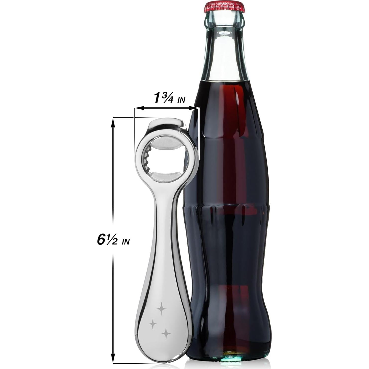 Abrebotellas y latas Midnight Scoop, acero inoxidable, ergonómico