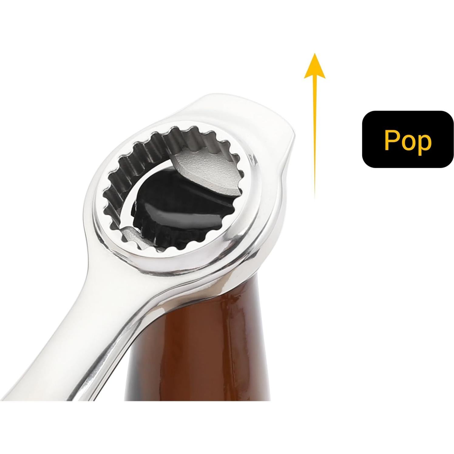 Abrebotellas y latas Midnight Scoop, acero inoxidable, ergonómico